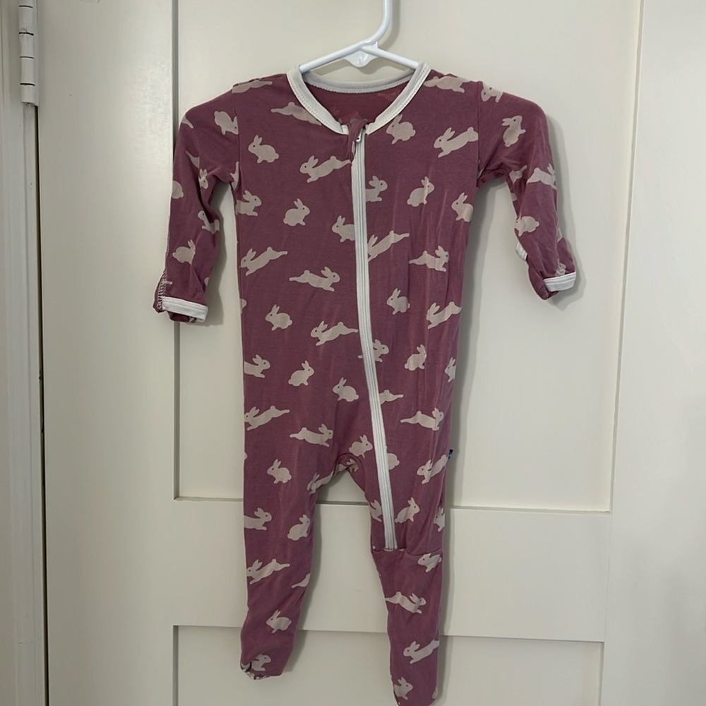 Kickee Pants bunny footies